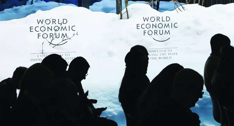 إحدى جلسات منتدى الاقتصاد العالمي في دافوس