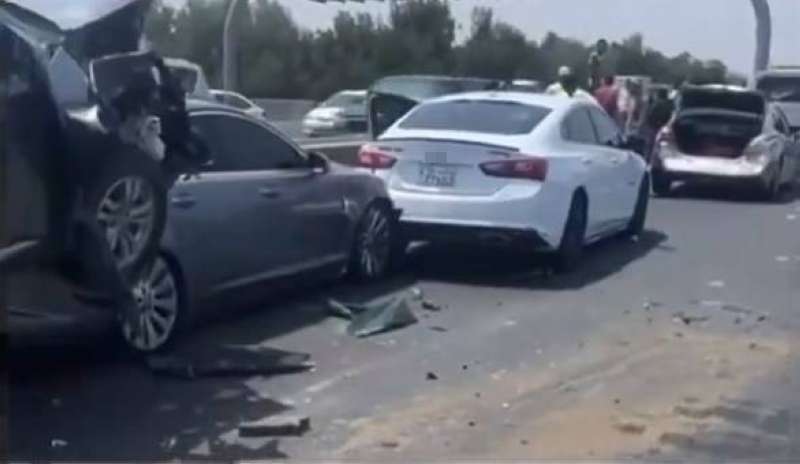 صورة من مقطع فيديو للحادث بثته «الداخلية»