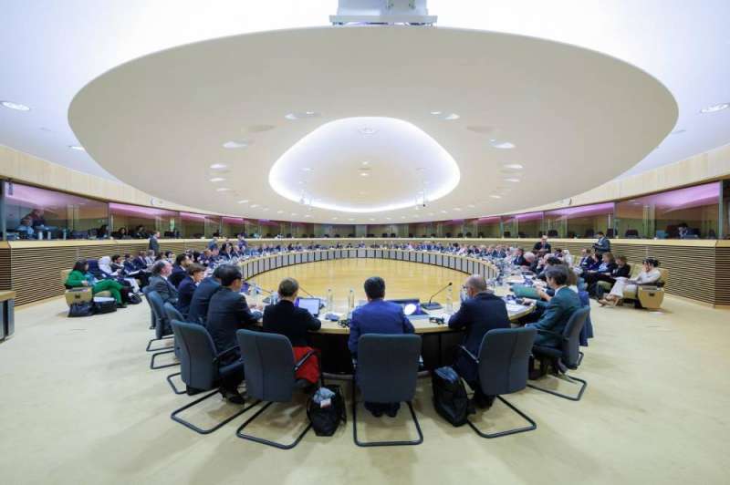 جانب من اجتماع دولي حول فلسطين في بروكسل